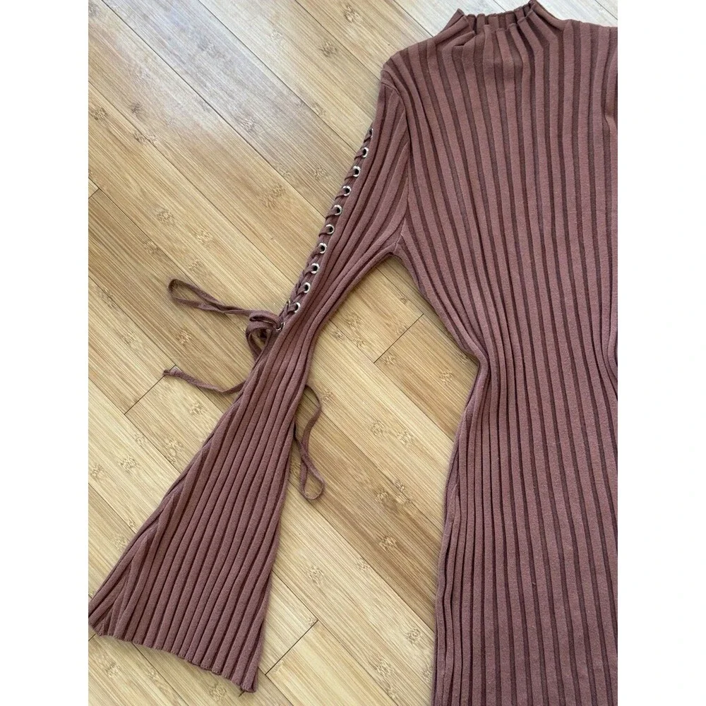 Hera Vintage Brown Dress – Size L - Picture 6 of 7